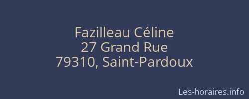 Fazilleau Céline