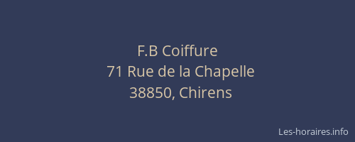 F.B Coiffure