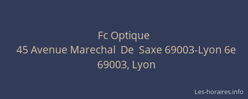 Fc Optique
