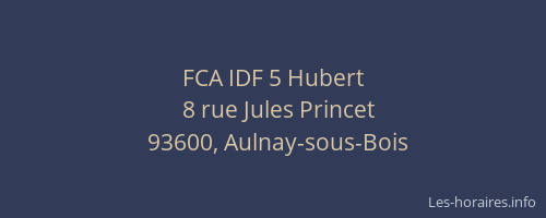 FCA IDF 5 Hubert