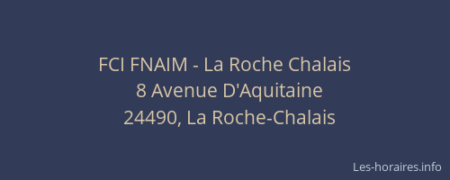 FCI FNAIM - La Roche Chalais