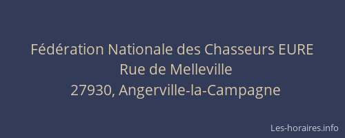F&eacute;d&eacute;ration Nationale des Chasseurs EURE