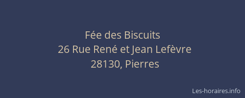 F&eacute;e des Biscuits