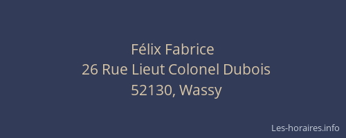 F&eacute;lix Fabrice