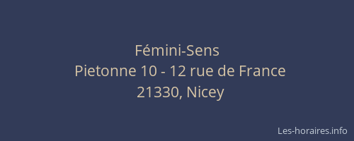 F&eacute;mini-Sens