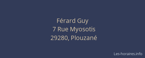 F&eacute;rard Guy