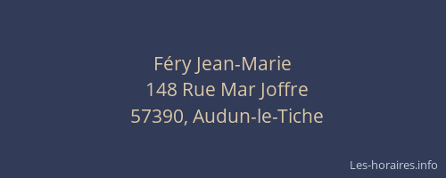 F&eacute;ry Jean-Marie