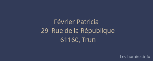F&eacute;vrier Patricia