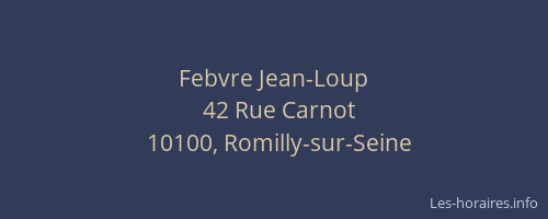 Febvre Jean-Loup
