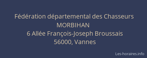 Fédération départemental des Chasseurs MORBIHAN