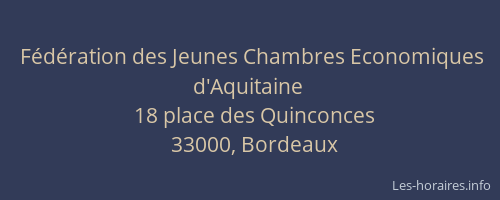 Fédération des Jeunes Chambres Economiques d'Aquitaine