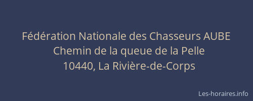 Fédération Nationale des Chasseurs AUBE