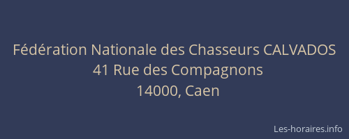 Fédération Nationale des Chasseurs CALVADOS