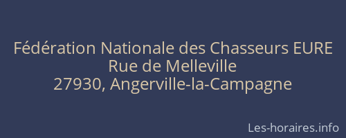 Fédération Nationale des Chasseurs EURE
