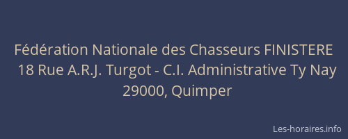 Fédération Nationale des Chasseurs FINISTERE