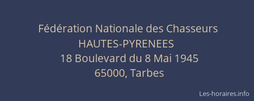 Fédération Nationale des Chasseurs HAUTES-PYRENEES