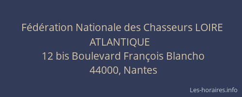 Fédération Nationale des Chasseurs LOIRE ATLANTIQUE
