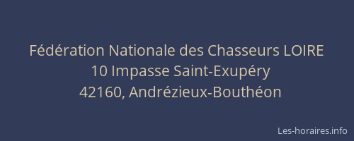 Fédération Nationale des Chasseurs LOIRE