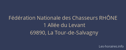 Fédération Nationale des Chasseurs RHÔNE