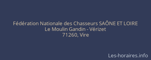 Fédération Nationale des Chasseurs SAÔNE ET LOIRE