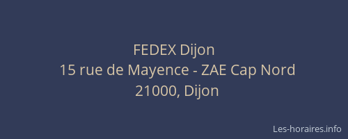 FEDEX Dijon