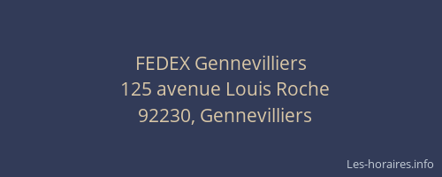 FEDEX Gennevilliers