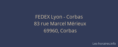 FEDEX Lyon - Corbas