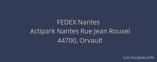 FEDEX Nantes