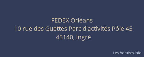 FEDEX Orléans