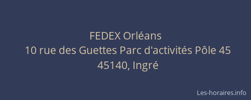 FEDEX Orl&eacute;ans