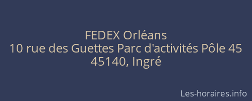 FEDEX Orléans