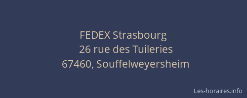 FEDEX Strasbourg