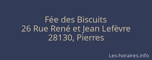 Fée des Biscuits