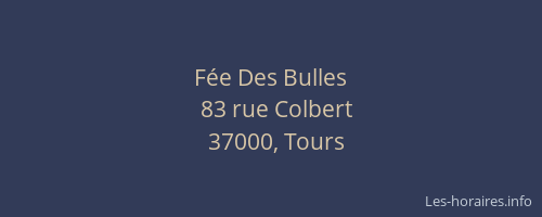 Fée Des Bulles