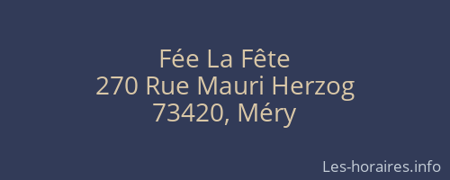 Fée La Fête