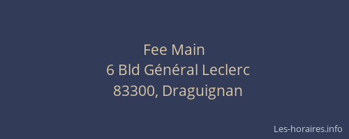 Fee Main