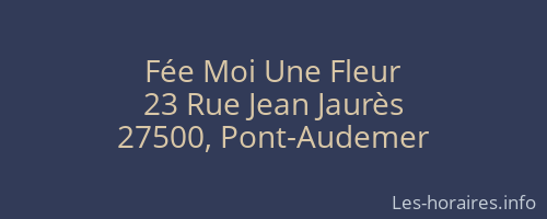 Fée Moi Une Fleur