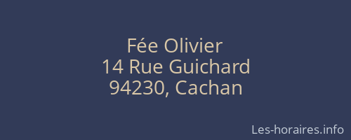 Fée Olivier