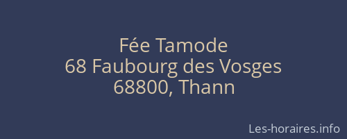 Fée Tamode
