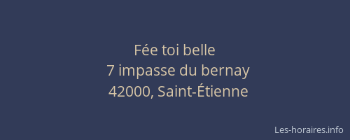 Fée toi belle