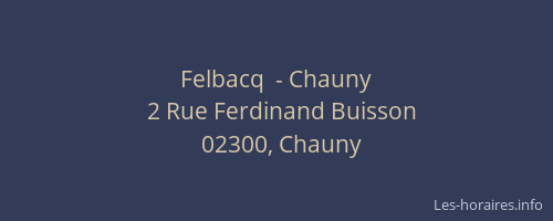 Felbacq  - Chauny