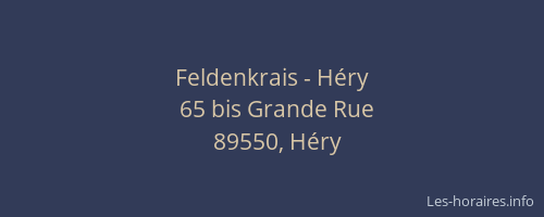 Feldenkrais - H&eacute;ry