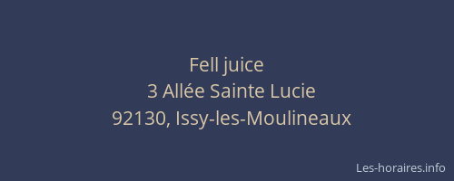 Fell juice
