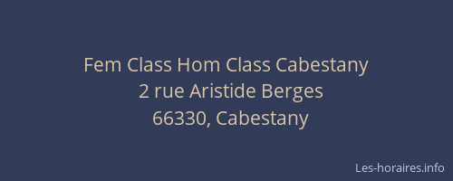 Fem Class Hom Class Cabestany