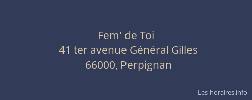 Fem' de Toi