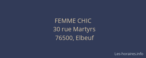 FEMME CHIC