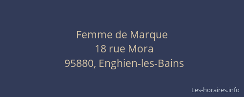 Femme de Marque