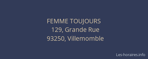 FEMME TOUJOURS