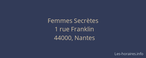 Femmes Secrètes