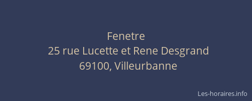 Fenetre
